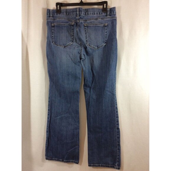 Land's End Women's Size 12 Denim Bootcut Blue Jeans - Gently used Boot cut - Picture 3 of 3
